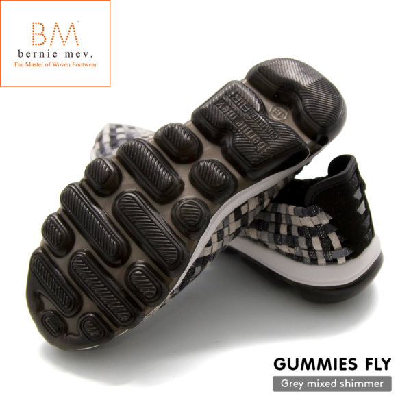 Bernie mev.（バーニーメブ）Gummies Fly（ガミーズフライ）Grey Mixed Shimmer（グレイミックスドシマー）履きやすい軽いおしゃれスニーカー