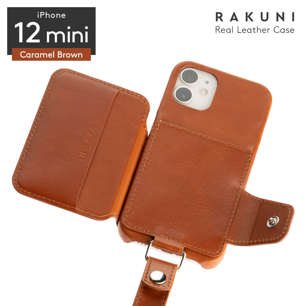 iPhone 12 miniCaramel BrownCow Leather